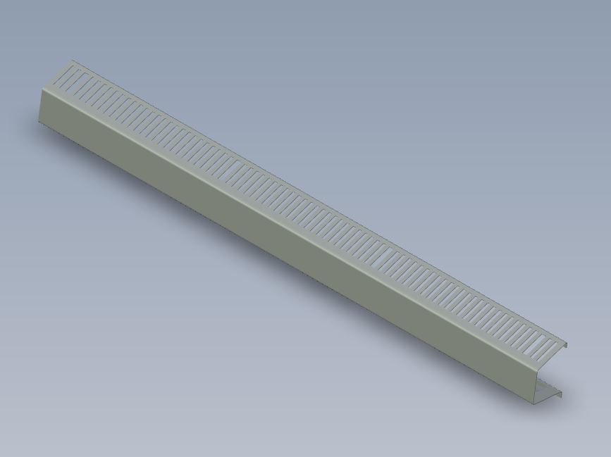 Black Aluminium Radiator Cover 1150mm