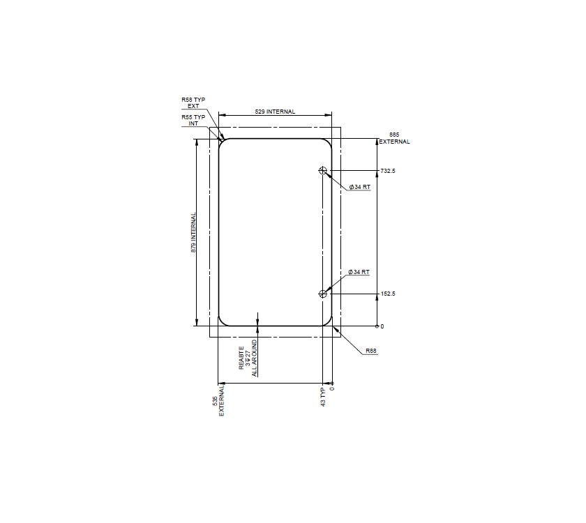 Read more about ADR Adamo Garage Door Infill Panel 885x535mm - White product image