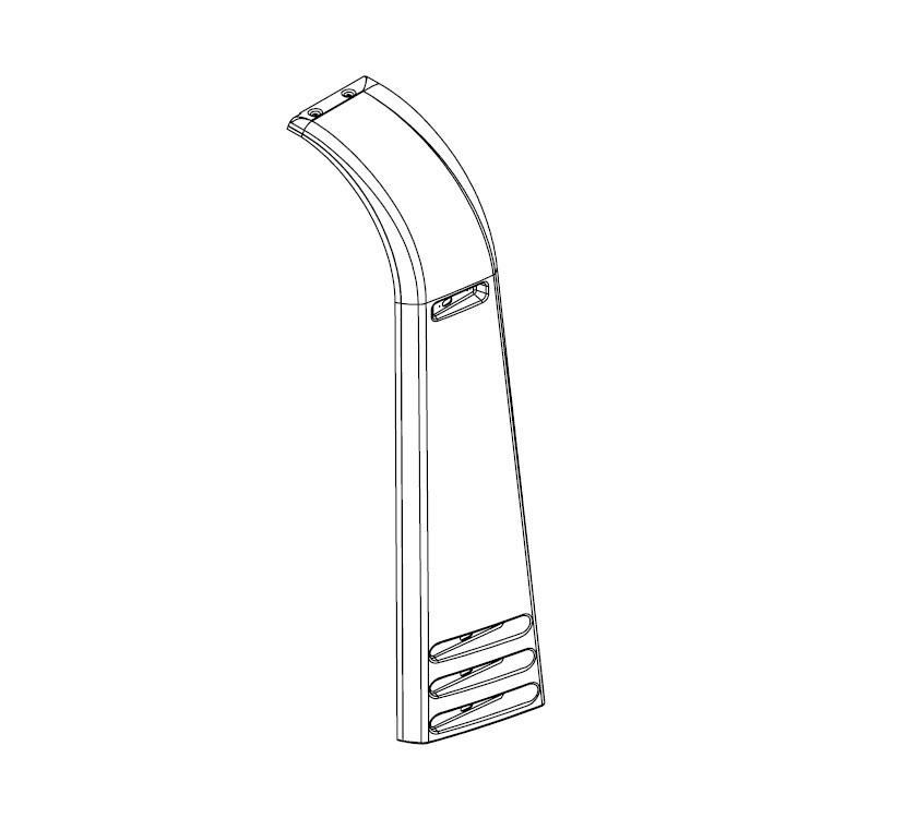 AH2 N/S Rear Upright Light Panel Moulding