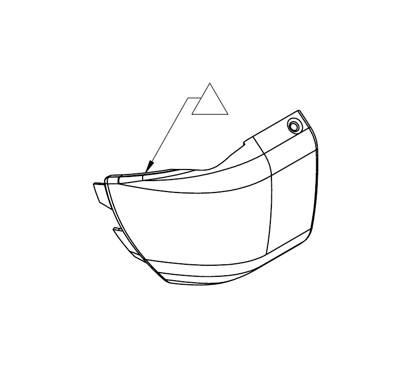 AE2 AL1 O/S Rear Corner Cap Moulding