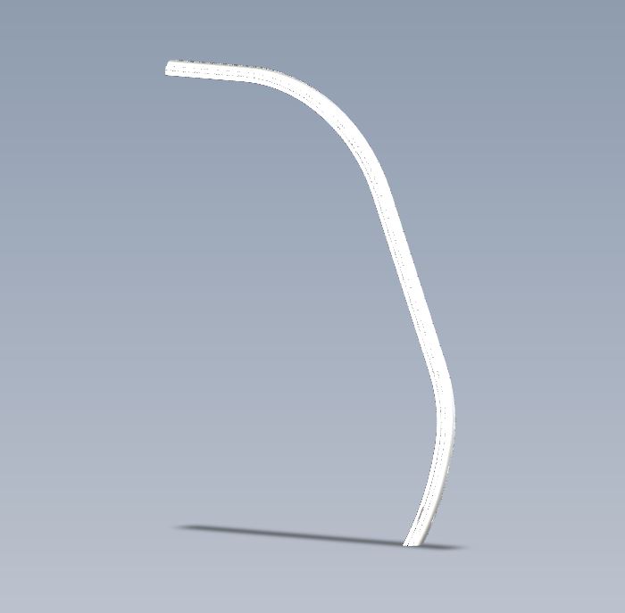 DY1 Discovery D4 O/S Front Formed Awning Rail