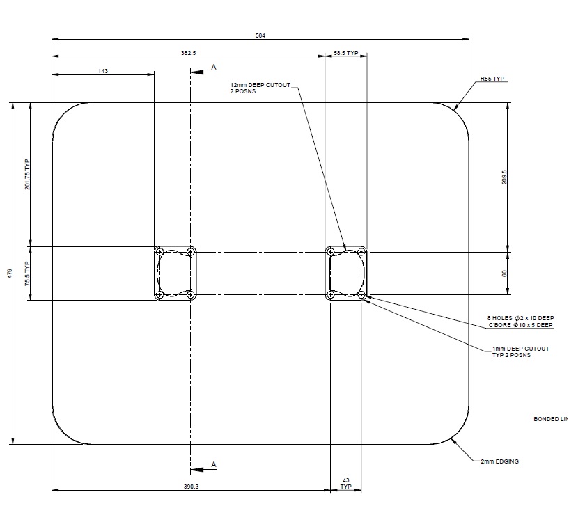 Read more about Autograph II Double Battery Box Access Hatch - Karonga Moka - 584x479mm product image