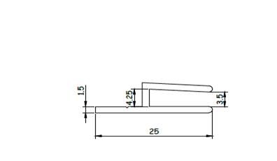 1000mm Single H Channel