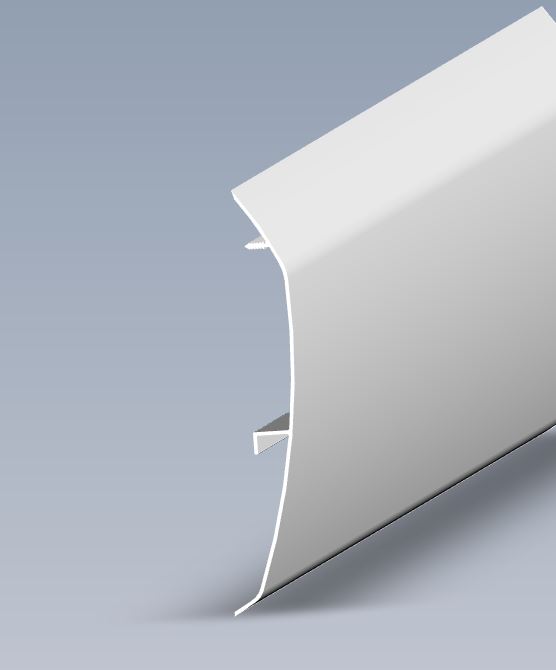 AH2 Skirt Rail 2636 mm White