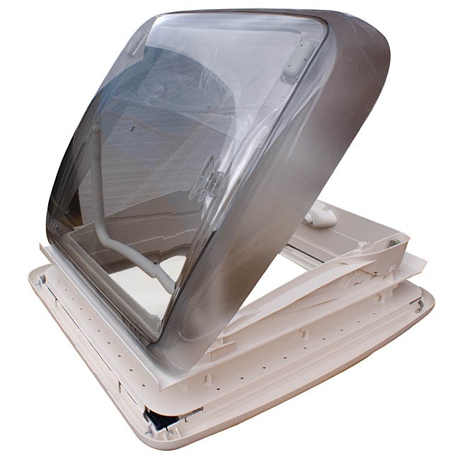 Mini Heki 31mm Roof Light 400x400 mm RAL9001 - Complete