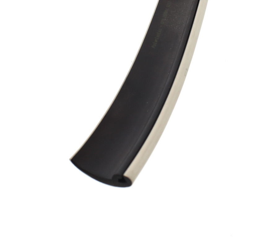 Front Window Cover Rubber Profile White & Black