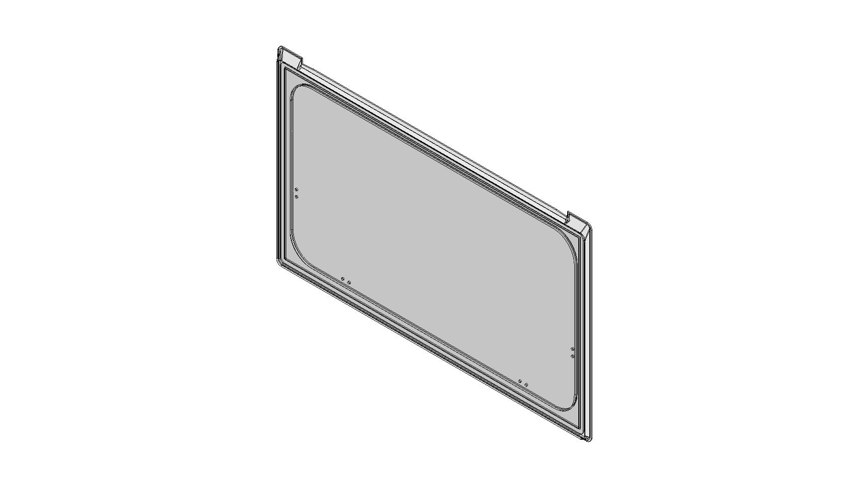 900 x 500mm Window Black Screen Print