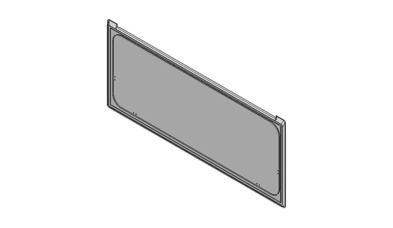AH2 Window 1300 x 500 mm Black