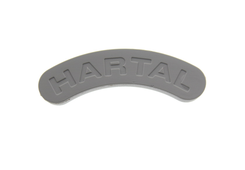 Grey Hartal Logo for Rear of Exterior Door Lock