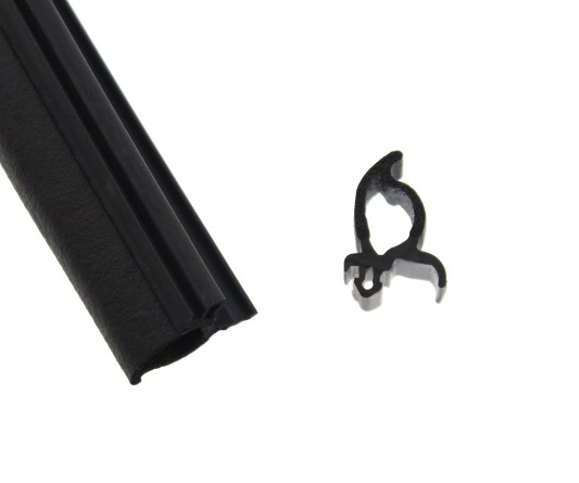 Hartal Black Rubber Exterior Door Seal per mtr.