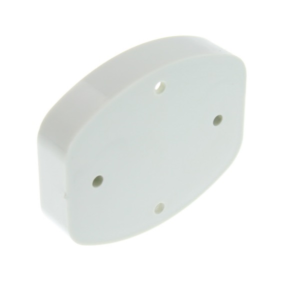 White Exterior Door Retainer Flat Spacer 