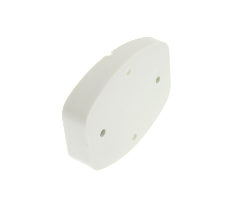 White Exterior Door Retainer Angled Spacer 