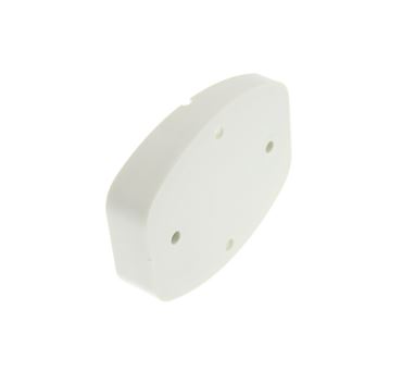 White Exterior Door Retainer Angled Spacer 