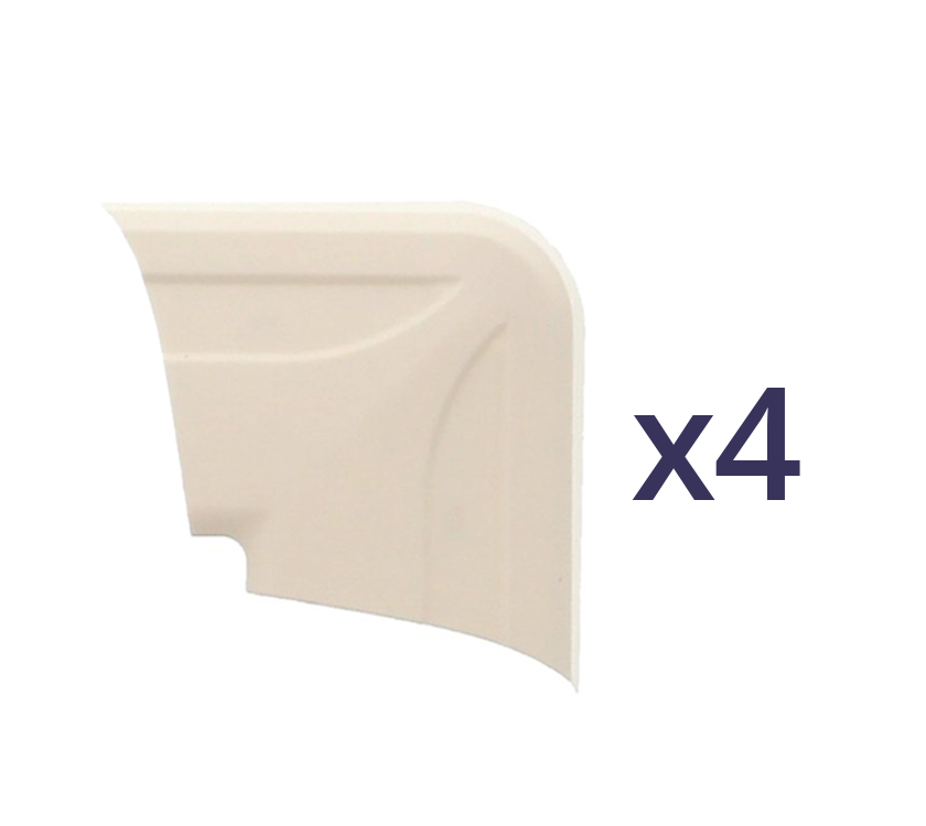 REMIBase Plus Blind & Fly Screen Corner Cap (set of 4) - RAL9001