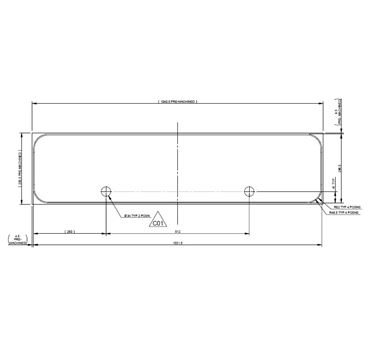 AH3 Door (1000x320mm) Infill Panel RAL7042