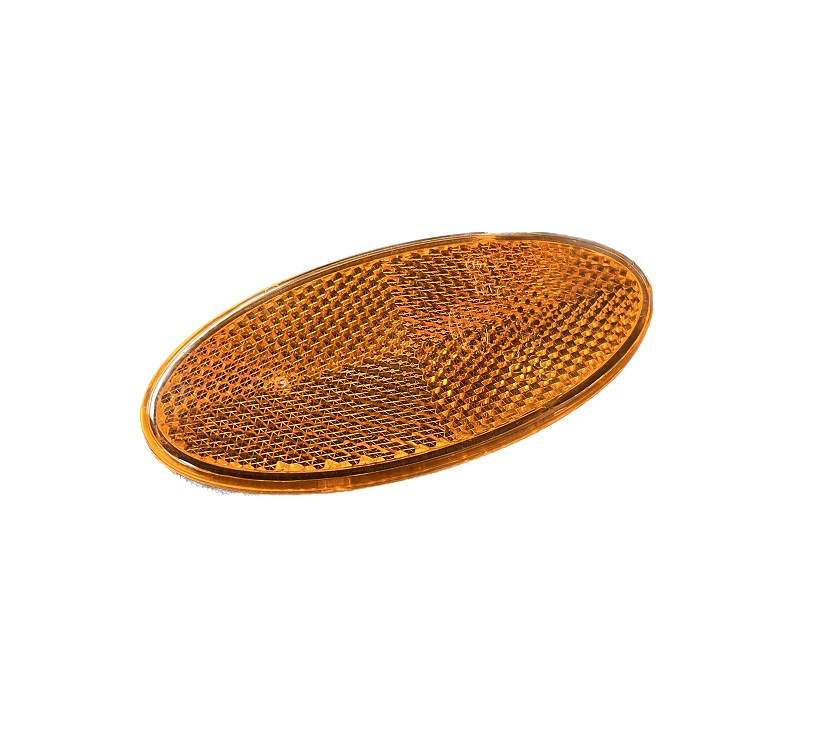 Oval Amber Reflector
