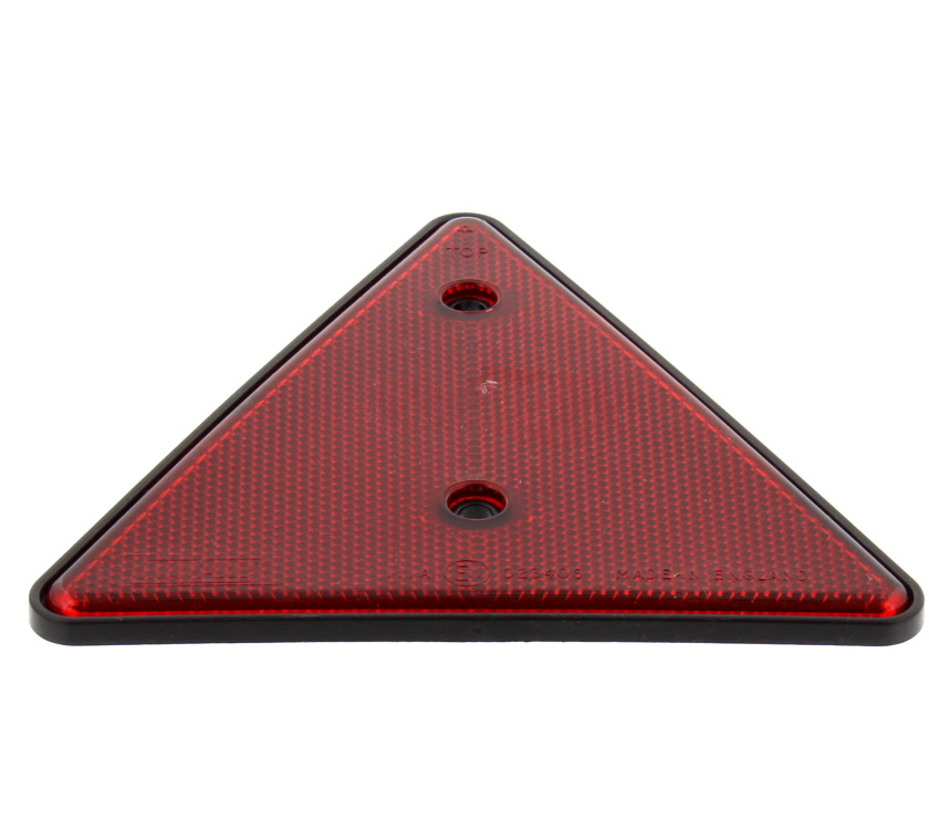 Red Triangle Reflector with Black Surround        