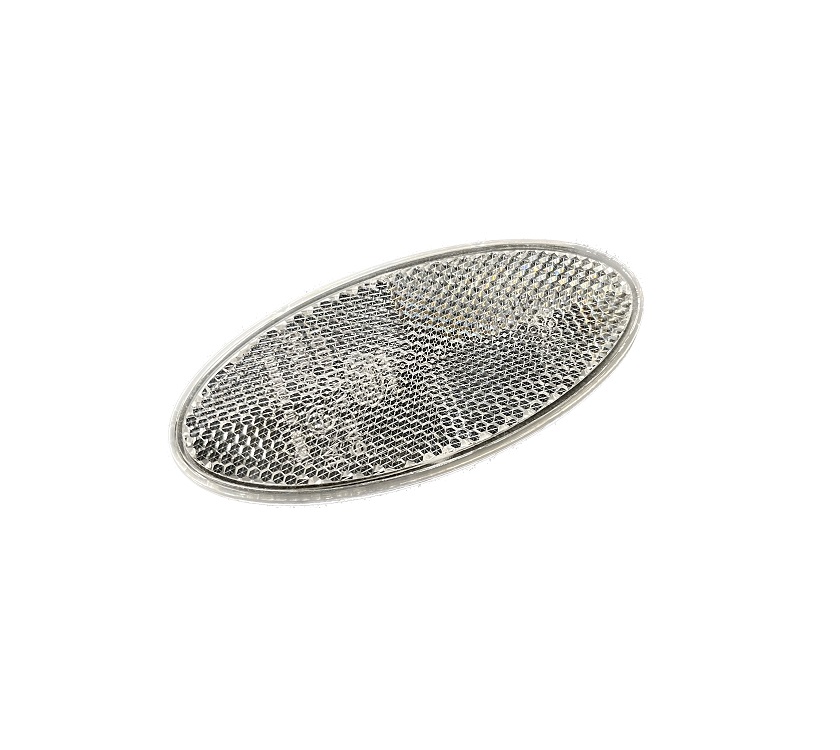 Oval White / Clear Reflector