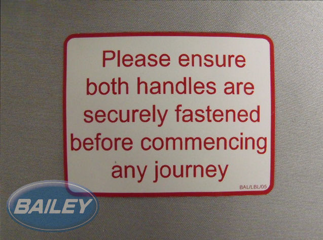 Roof Light Warning Sticker