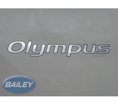 Olympus II Silver Name Decal