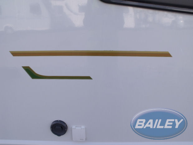 Retreat O/S Gold & Green Small Stripe Decal