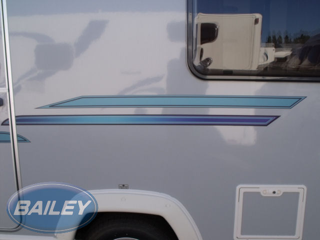 Orion EVO 4 Silver & Turq N/S Middle Stripe Decal