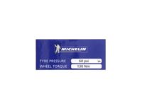 Michelin Tyre Pressure Decal 60psi