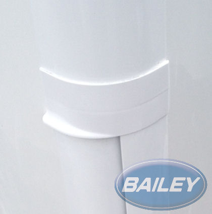 App Auto Comp O/S/R Winged Rail Connector White