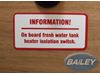 Read more about Fresh Water Tank Switch Label product image