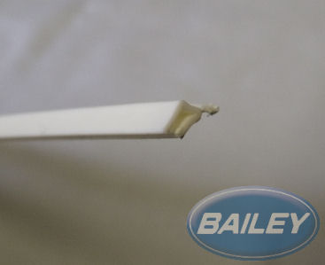 Rigid Bumper Gasket RAL9001 2.5m