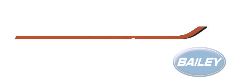 Unicorn III Car Bar Aus N/S Orange Stripe Decal