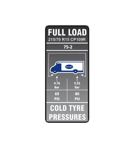 Read more about Approach Autograph II 75-2 Tyre Pressure Label  product image