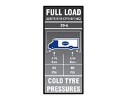 Approach Autograph II 79-6 Tyre Pressure Label