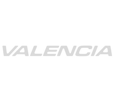 Unicorn IV Valencia Chrome Name Decal