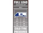 AE2 66-2 Tyre Pressure Label