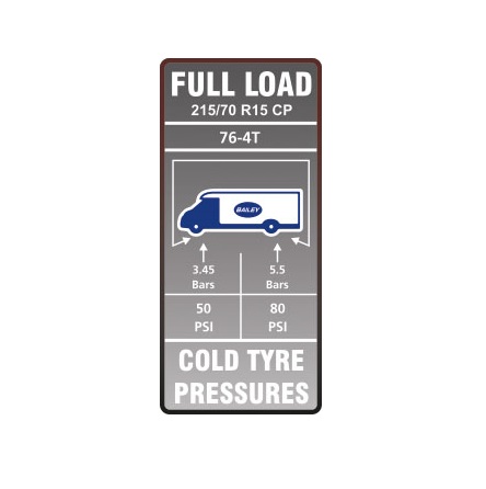 Read more about AE2 76-4T Tyre Pressure Label product image