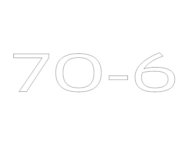 AE2 70-6 Model Number Decal