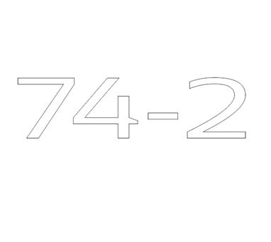 AE2 74-2 Model Number Decal