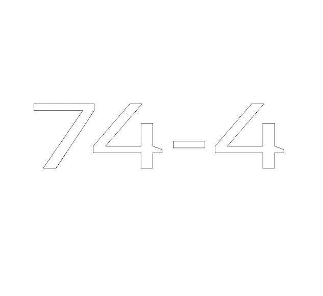 AE2 74-4 Model Number Decal