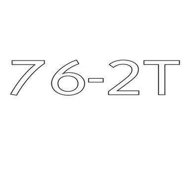 AE2 76-2T Model Number Decal