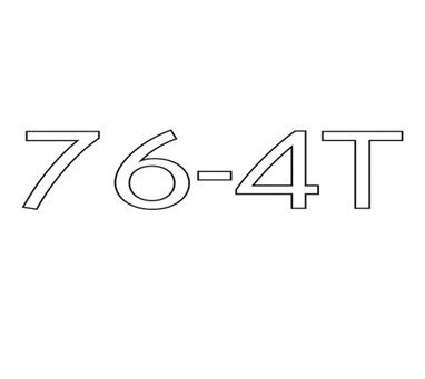AE2 76-4T Model Number Decal