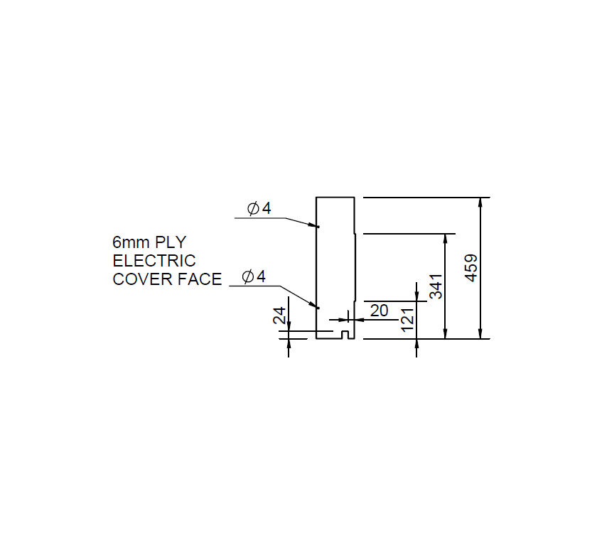 Read more about PS4 Gen Sideboard Locker End Electrical Cover Face product image