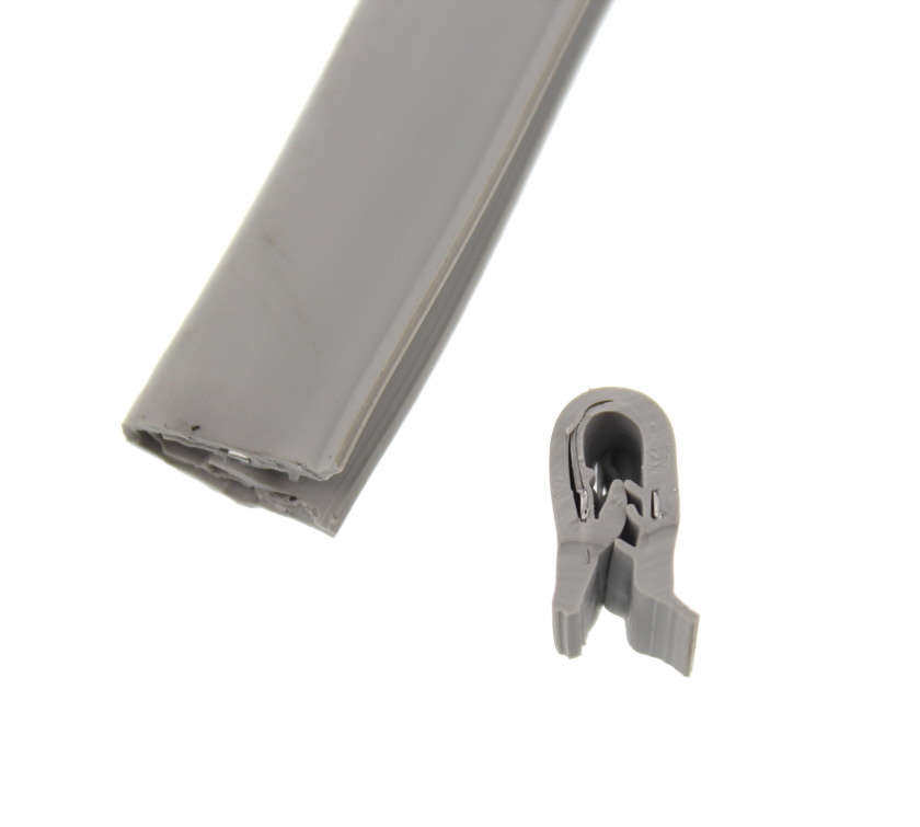 Grey Hartal Exterior Rubber Door Seal per metre