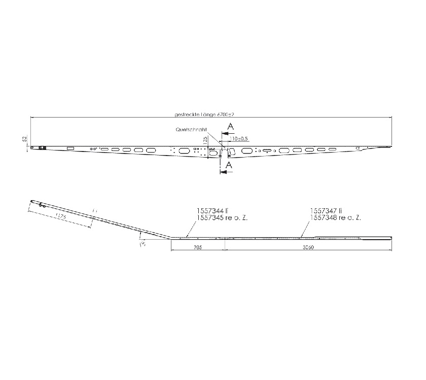 N/S/F Chassis Member (Draw Bar)