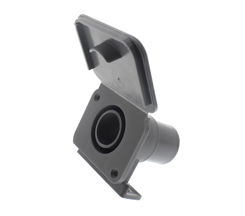 Grey 28mm Waste Outlet Hose Socket