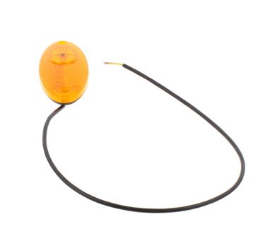 Oval Amber Side Marker Light With Tails