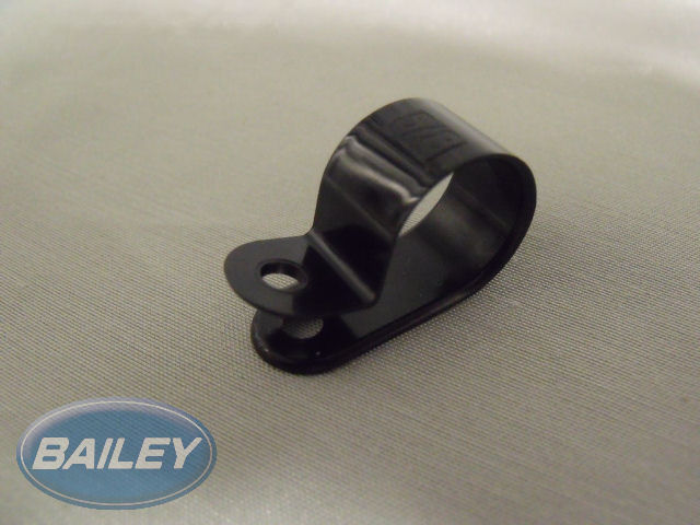 "P" Clip 15.88 mm Dia Black OR Clear (5/8")