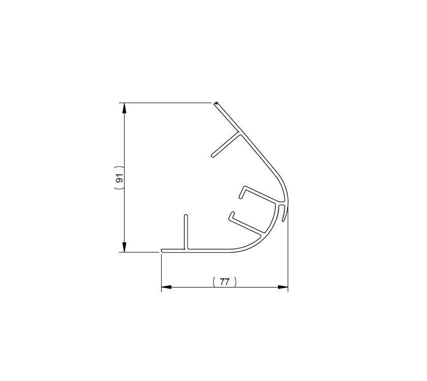 AE2 AL1 Front Horizontal Rail 1728mm