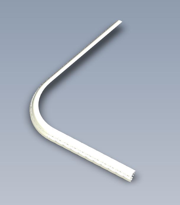 DY1 Discovery D4 Curved Rear Top Awning Rail