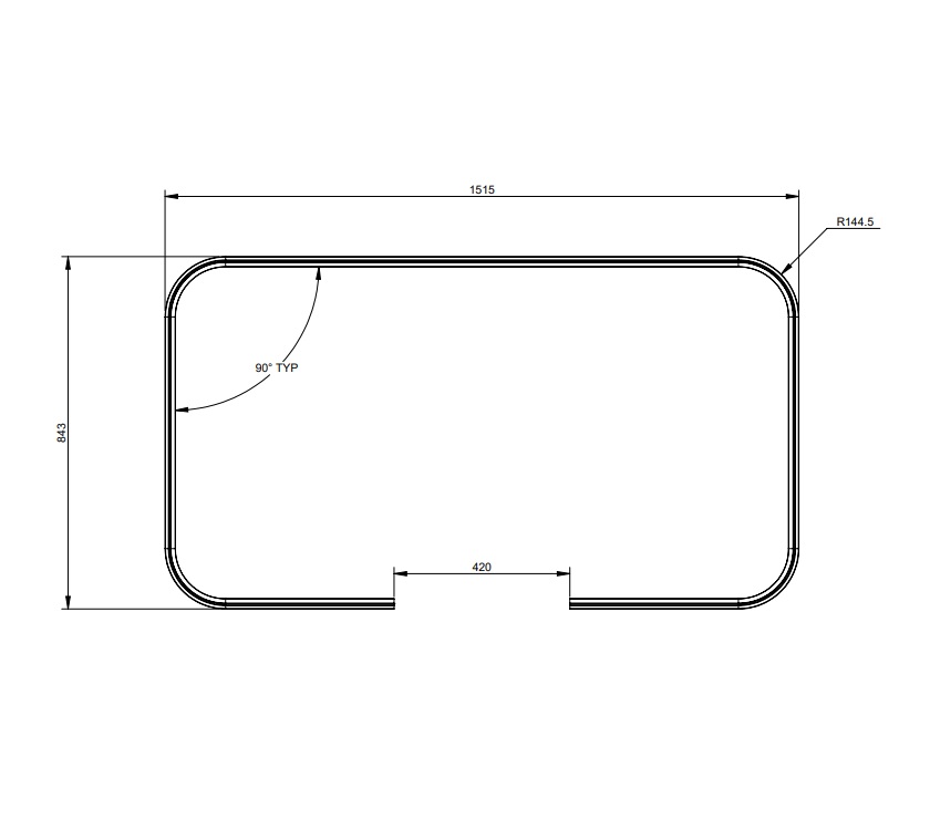 DY1 Exterior Storage Box Top Frame